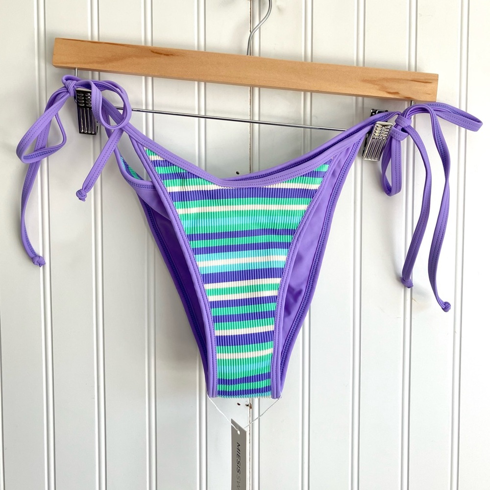NWT MIESIS Tie Waist Bikini Bottoms